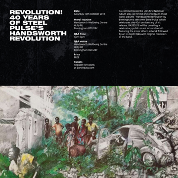 Mural unveiling in Birmingham - 40th anniversary of Steel Pulse's Handsworth Revolution