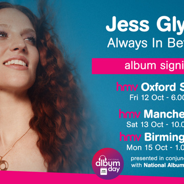 HMV announce special events with Album Day ambassador Jess Glynne