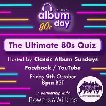 Put your ultimate 80's album knowledge to the test in Classic Album Sunday's Pop Quiz! 