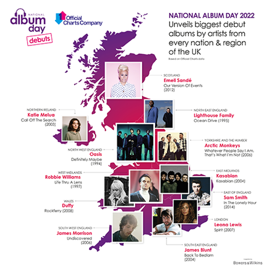 National Album Day unveils biggest debut albums from every region and