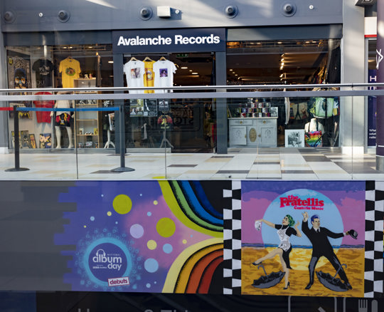 Re-imagined debut album artwork murals unveiled in Edinburgh and Liverpool