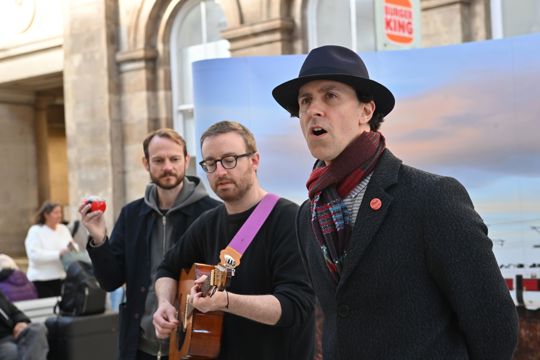 MAXIMO PARK AMAZE PASSENGERS WITH SURPRISE HOMETOWN PERFORMANCE AT NEWCASTLE STATION AHEAD OF NATIONAL ALBUM DAY