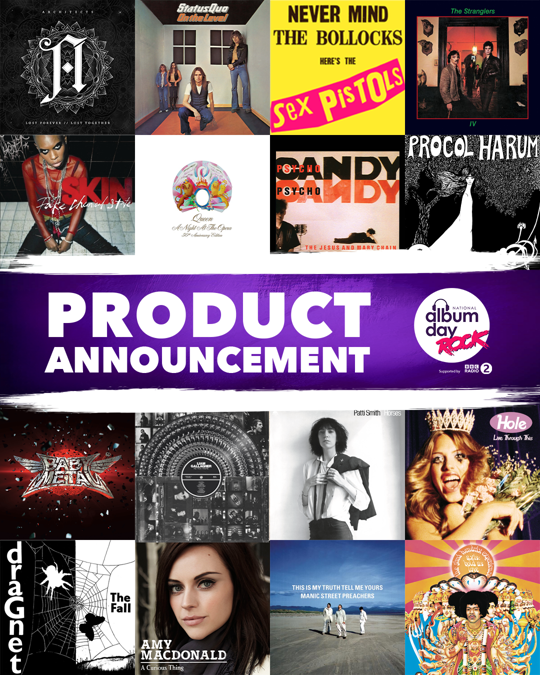 National Album Day announces exclusive album releases and classic reissues for its annual event on 18th October - this year celebrating Rock